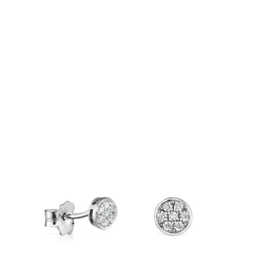 Hot White Gold with Diamonds Alecia Earrings Small Earrings