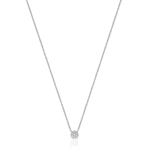 Hot White Gold with Diamonds Alecia Necklace Gold Necklaces | Short Necklaces