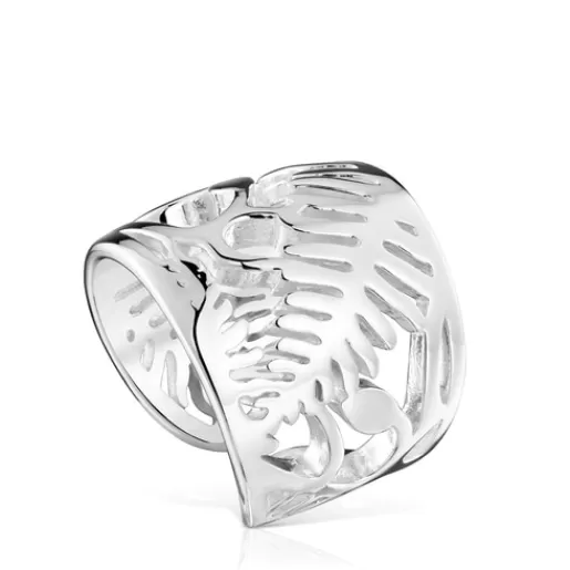 Flash Sale Yunque silver Openwork Open ring Silver Rings | Large Rings